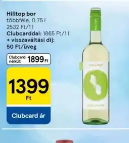 Tesco Hilltop bor ajánlat