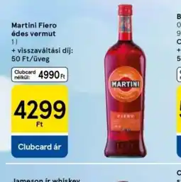 Tesco Martini Fiero édes vermut ajánlat