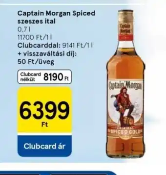 Tesco Captain Morgan Spiced szeszes ital ajánlat