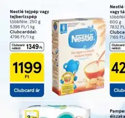 Tesco Nestlé tejlep vagy tejberizslep ajánlat