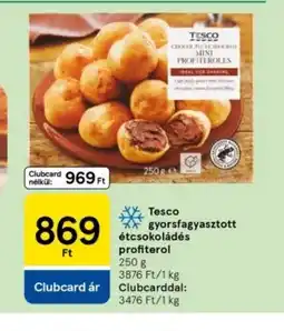 Tesco Tesco gyorsfagyasztott étcakolidés profiterol ajánlat