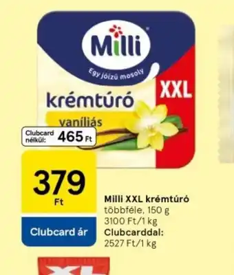 Tesco Milli XXL krémtúr ajánlat