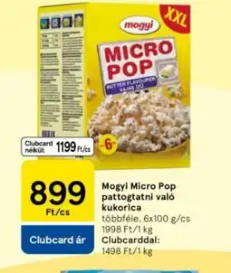 Tesco Mogyi Micro Pop pattogatni val kukorica ajánlat