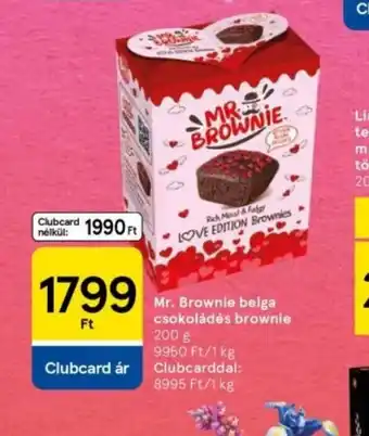 Tesco Mr. Brownie belga csokoládés brownie ajánlat