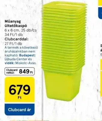 Tesco Műanyag ültetőkáspo ajánlat