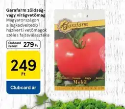 Tesco Garafarm zöldség- vagy virágvetőmag ajánlat