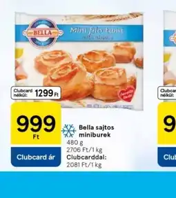 Tesco Bella sajtos minibürek ajánlat