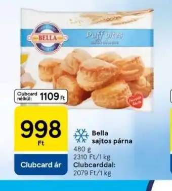 Tesco Bella Sajtos Párna Puff Bites ajánlat