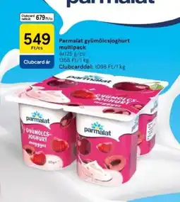 Tesco Parmalat gyümölcsjoghurt multipack ajánlat