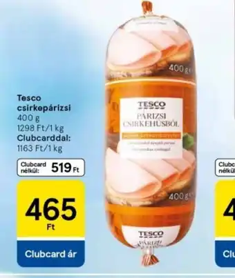 Tesco Tesco csirkepárizsi Clubcard ajánlat