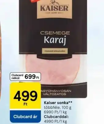 Tesco Kaiser Csemege Karaj ajánlat