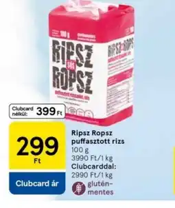 Tesco Ripsz-ropsz puffasztott rizs ajánlat