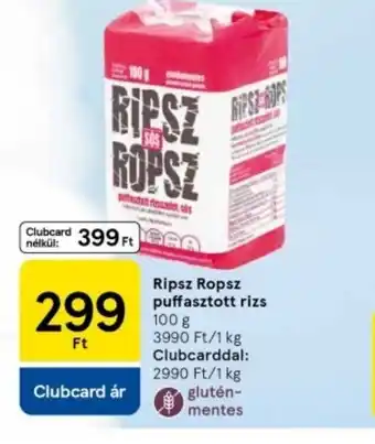 Tesco Ripsz-ropsz puffasztott rizs ajánlat