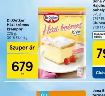 Tesco Dr. Oetker Házi krémes krémpor ajánlat