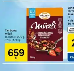 Tesco Cerbona müzli ajánlat