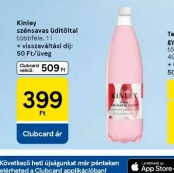 Tesco Kinley szénsavas üdítőital ajánlat