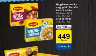 Tesco Maggi leveskocka ajánlat