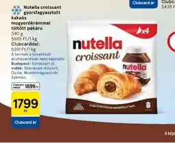 Tesco Nutella croissant gyorsfagyasztott ajánlat