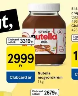 Tesco Nutella mogyorkrém ajánlat