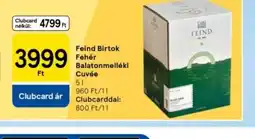 Tesco Feind Birtok Fehér Balatonnemelléki Cuvée ajánlat