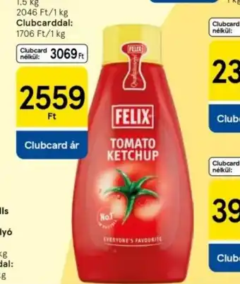 Tesco Felix ketchup ajánlat