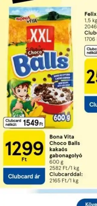 Tesco Bona Vita Choco Ball kakas gabonagoly ajánlat