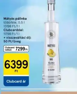 Tesco Matyás Pálinka ajánlat