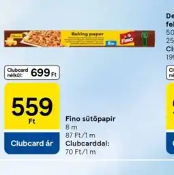 Tesco Fino sütőpapír ajánlat