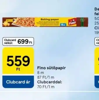 Tesco Fino sütőpapír ajánlat