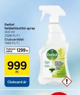 Tesco Dettol felülettisztít spray ajánlat