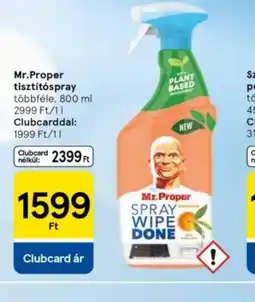 Tesco Mr. Proper textílnövényi spray ajánlat