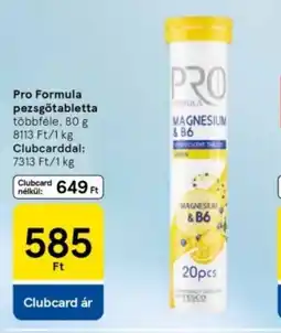 Tesco Pro Formula pezsgőtabletta ajánlat