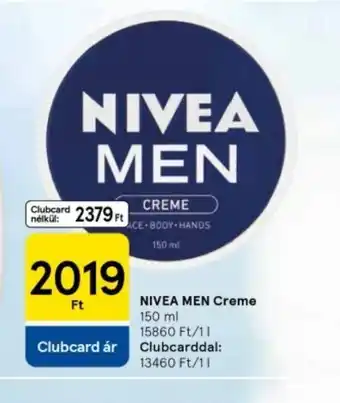 Tesco NIVEA MEN Creme ajánlat