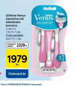 Tesco Gillette Venus Sensitive női eldobhat borotva ajánlat