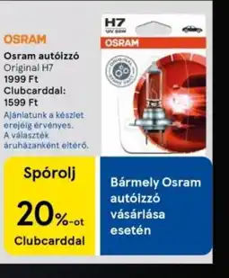 Tesco Osram autlámpa ajánlat