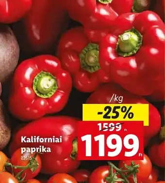 Lidl Kaliforniai paprika ajánlat