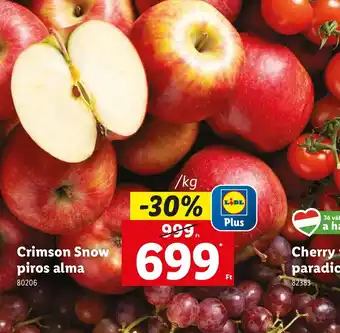 Lidl Crimson Snow piros alma ajánlat