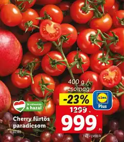 Lidl Cherry fürtös paradicsom ajánlat