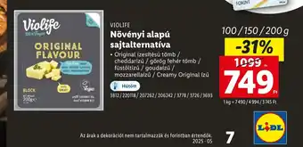 Lidl Violife Növényi alapú sajtalternatíva ajánlat