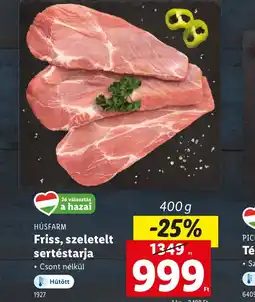 Lidl Hosfarm Friss, szeletelt sertéstarja ajánlat