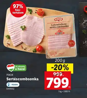 Lidl Pikk Sertécsombonka ajánlat