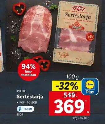 Lidl Pikk Sertéstárja ajánlat