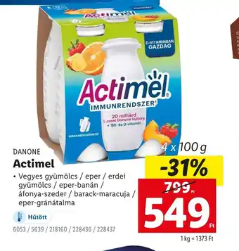 Lidl Danone Actimel Immunrendszer ajánlat