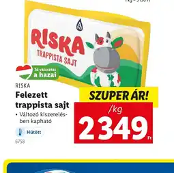 Lidl Riska Fejezett Trappista Sajt ajánlat