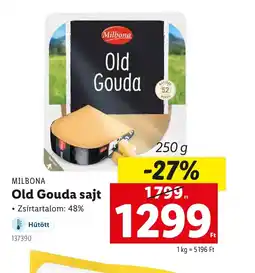 Lidl Milbona Old Gouda sajt ajánlat