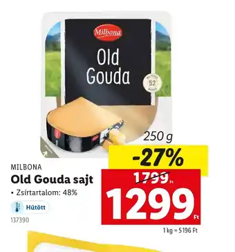 Lidl Milbona Old Gouda sajt ajánlat