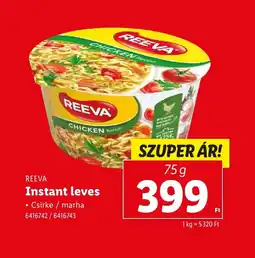 Lidl ReeVa Instant leves ajánlat