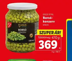 Lidl Gold Vital Bors Konzerv ajánlat