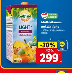 Lidl Solevita Multivitamin-nektár Light ajánlat