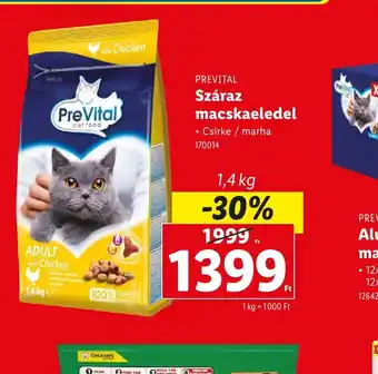 Lidl PreVital Száraz Macskaeledel ajánlat